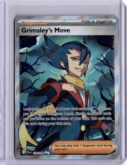 Grimsley's Move 120/094 Me02: Phantasmal Flames Holo Pokemon Trainer Double Rare - Image 1