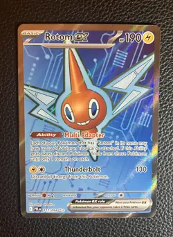Pokemon TCG Holo Ultra Rare Full Art Rotom Ex 111/094 Phantasmal Flames NM - Image 1