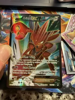 ✨Pokemon Scizor EX 119/122 Breakpoint Full Art Ultra Rare Holo 170 HP 2016✨ - Image 1