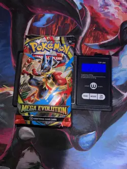 Pokemon Mega Evolution HEAVY 22.48 !!!!! Sleeved Booster Pack - Image 1
