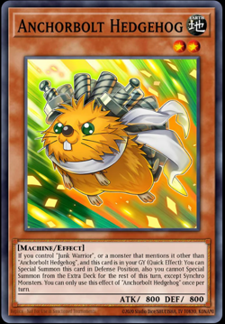 Anchorbolt Hedgehog Yu-Gi-Oh! L5DD-ENY02 1st Common - Image 1