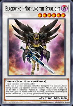 Blackwing - Nothung the Starlight Yu-Gi-Oh! L5DD-ENC31 1st Ultra Rare - Image 1