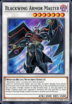 Blackwing Armor Master Yu-Gi-Oh! L5DD-ENC27 1st Ultra Rare - Image 1