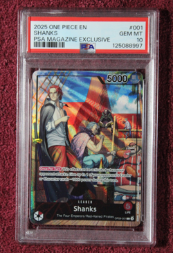 PSA 10 Shanks - One Piece OP09-001 (2025 PSA Magazine Promo) - FREE SHIPPING - Image 1