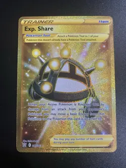 Pokemon Exp. Share Full Art Holo Secret Rare 180/163 Battle Styles TCG Card - Image 1