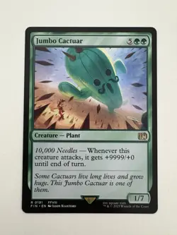 Jumbo Cactuar MTG Magic the Gathering Card NM Near Mint FIN - Image 1