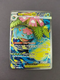 Pokemon Mega Venusaur EX 155/132 Me01: Mega Evolution Holo NM/M TCG Card - Image 1