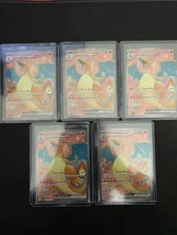 Pokemon TCG Charizard EX 183/165 SCarlet & Violet 151 Full Art English NM Card - Image 1