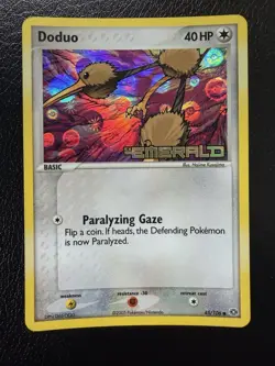 Doduo 45/106 EX Emerald Reverse Holo Stamped Pokemon TCG Card LP+ - Image 1