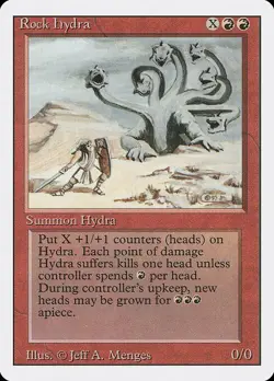 Rock Hydra 1x MtG Revised HEAVY PLAYED - Image 1