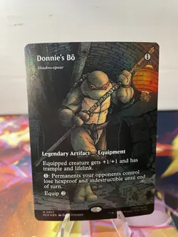 Donnie's Bo - Shadowspear (Borderless) Teenage Mutant Ninja Turtles Foil - MTG - Image 1