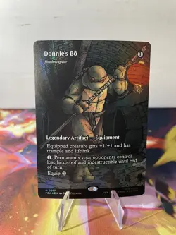 Donnie's Bo - Shadowspear (Borderless) Teenage Mutant Ninja Turtles Foil - MTG - Image 3