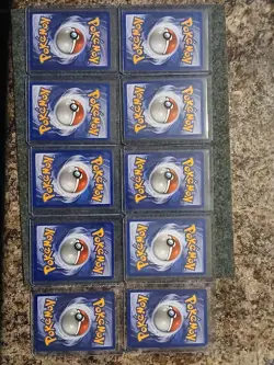 1999 Pokemon Vintage Base Set Fossil Card Lot 10 - Image 2