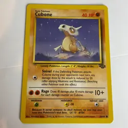 Cubone 50/64 (Unlimited) Common Pokemon Jungle Light Played+ - Image 3