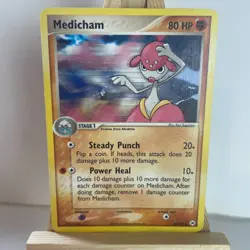 Medicham 42/101 EX Hidden Legends Uncommon Pokemon Light Play+ - Image 1