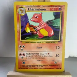 Charmeleon 24/102 Base Set Unlimited Uncommon Pokemon Heavy Play+ - Image 1