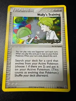 Wally's Training (Emerald 85/106 Reverse Holo) + Wally (XY107 FA) - Pokemon TCG - Image 2