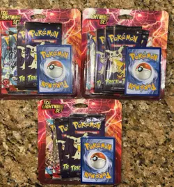 New Pokemon TCG Lightning Set Booster Packs + 2 Trick Or Treat Packs (3 Sets) - Image 1