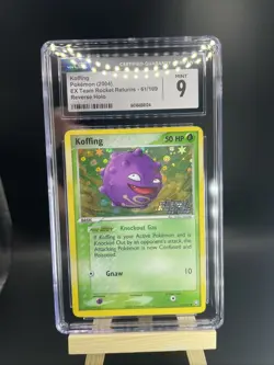 Pokemon Koffing #61 EX Team Rocket Returns STAMPED 2004 - CGC 9 - Image 1