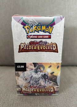 Pokemon TCG - Scarlet & Violet Paldea Evolved - Half Booster Box (18 Packs) 5060705220566 - Image 1