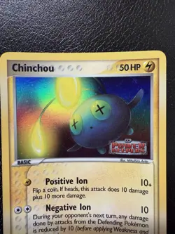 Pokemon TCG Chinchou Power Keepers 49/108 Reverse Holo Stamped LP - Image 2