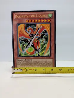 YuGiOh Jumbo Oversized Card Dragunity Arma Leyvaten SDDL-EN001 Konami Promo 8x5 - Image 1