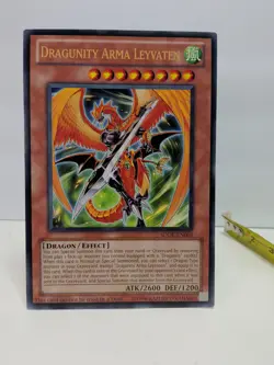 YuGiOh Jumbo Oversized Card Dragunity Arma Leyvaten SDDL-EN001 Konami Promo 8x5 - Image 2