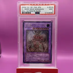 2006 Yu-Gi-Oh! Elemental HERO Wild Wingman EOJ-EN035 Ultimate Rare PSA 9 - Image 1