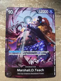 Marshall.D.Teach P-100 Event Pack Vol.8 One Piece Card Game English Promotion NM - Image 1