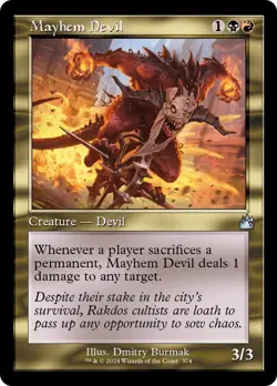 Mayhem Devil (Retro Frame) FOIL Ravnica Remastered PLD Uncommon CARD ABUGames - Image 1