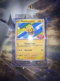 Pikachu Batik 155/SV-P Indonesia Journey Promo Indonesian Pokemon Card SEALED - Image 1