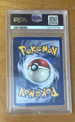 Vaporeon 1st Edition Holo Rare Card 12/64 Jungle PSA 8 - Image 2
