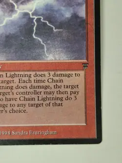 X1 Chain Lightning Legends Regular MTG LP Condition BB - Image 4