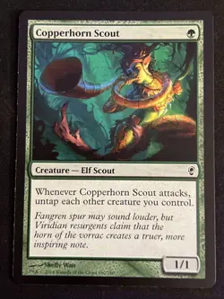 1x Copperhorn Scout (160) Conspiracy LP MTG Magic the Gathering x1 MKE - Image 1