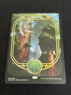 1x Forest (Full Art, Foil) - Unsanctioned (UND) Magic MTG - Image 1