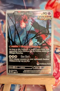 Pokemon Centre Stamp promo Flutter Mane SVP097 Temporal Forces ETB NM - Image 1