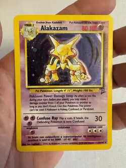 2000 Pokemon - Alakazam Holo Rare Unlimited - Base Set 2 - 1/130 - WOTC - Image 2