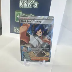 Pokemon Black Belt's Training 255/217 Full Art Foil Trainer-Supporter Card TCG - Image 1