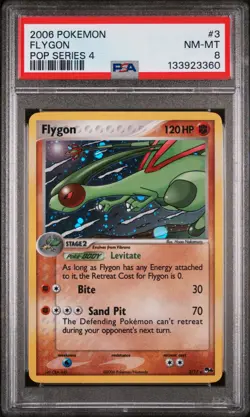 2006 POKEMON POP SER 4 #3 FLYGON PSA 8 - Image 1