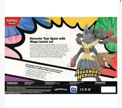 Pokemon TCG Ascended Heroes Premium Poster Collection Mega Lucario Ex FREE POST - Image 5