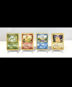 Bulbasaur Charmander Squirtle Pikachu 1999 Original Base Set Pokemon - Mint - Image 1