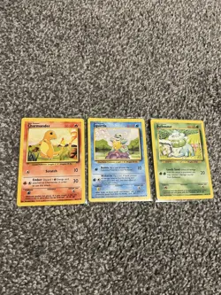 Bulbasaur Charmander Squirtle Pikachu 1999 Original Base Set Pokemon - Mint - Image 2