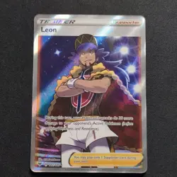 Pokemon TCG Leon Full Art Trainer Supporter Vivid Voltage 182/185 Holo - Image 1