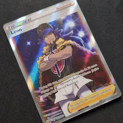 Pokemon TCG Leon Full Art Trainer Supporter Vivid Voltage 182/185 Holo - Image 2