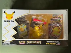 Pokemon Celebrations Pikachu VMAX Premium Figure Collection Sealed Box w/ Promos - Image 1