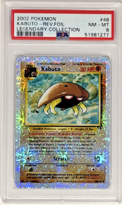 PSA 8 REVERSE-HOLO ***KABUTO #48*** 2002 POKEMON LEGENDARY COLLECTION EVRYTHING - Image 1