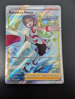 Pokemon SWSH Battle Styles Korrinas Focus Rapid Strike Full Art Trainer 160/163 - Image 4
