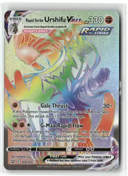 POKEMON BATTLE STYLES RAPID STRIKE URSHIFU VMAX SECRET 169/163 TCG HOLO - Image 1