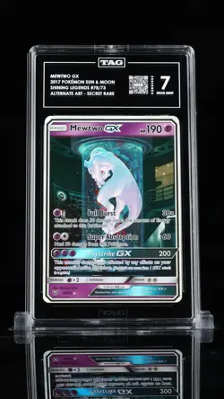 Mewtwo GX (Secret Shining) 78/73 Shining Legends Holo TAG 7 pokemon - Image 1