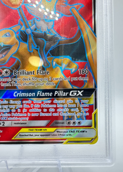 2019 Pokemon S&M Cosmic Eclipse Charizard & Braixen GX #212 | TAG TEAM | PSA 8 - Image 5